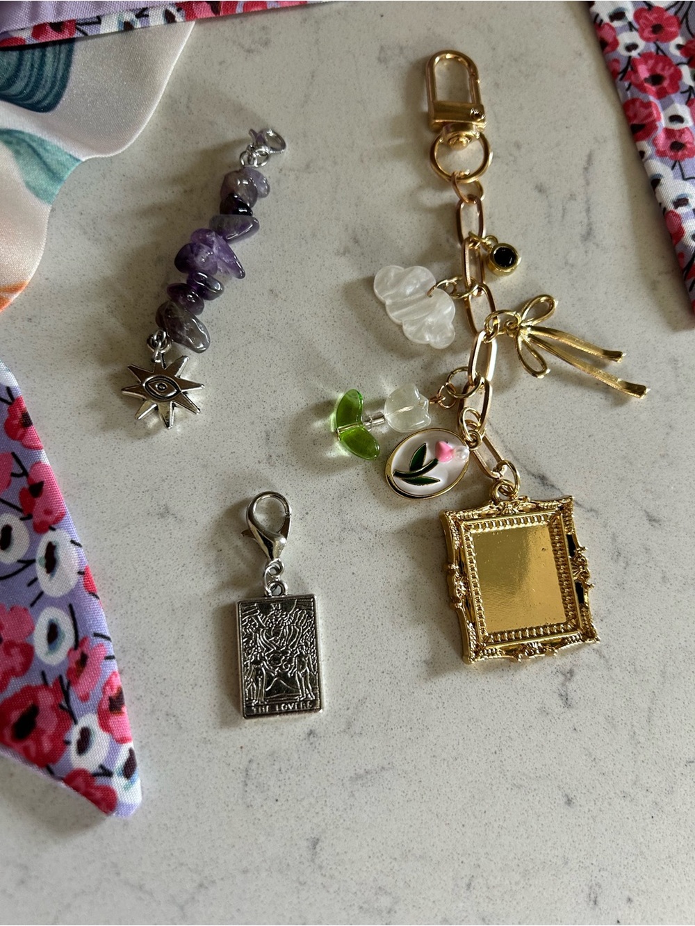 NWT We The Free Baby Emerson Tote in Lilac-All Bag Charms & Scarves Included - Picture 16 of 16